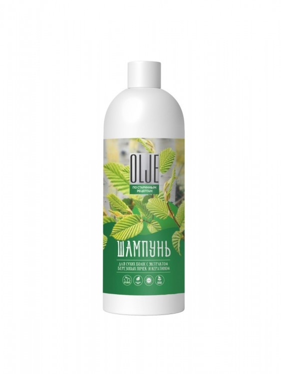 OLJE Натуральный шампунь для сухих волос с экстрактом березовых почек и кератином 1000 мл Новосибирск