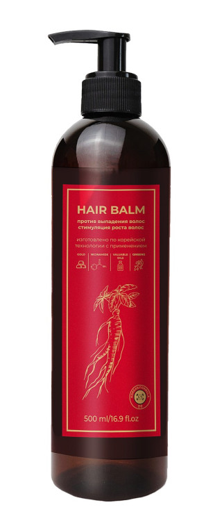 Бальзам для волос с корейским женьшенем и золотом 500 мл Новосибирск