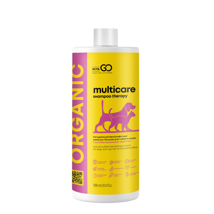 Dctr.Go Шампунь-бальзам для животных Sнampoo Therapy "Мультиуход" 1000 ml Новосибирск